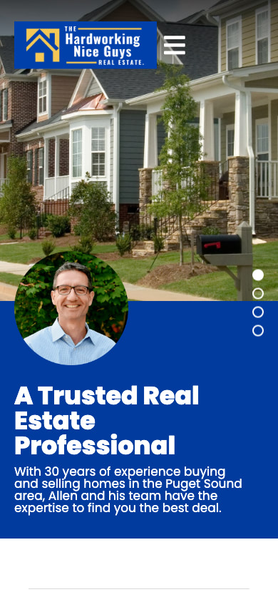 AJ Real Estate Mobile Website Design by Efinitytech Seattle