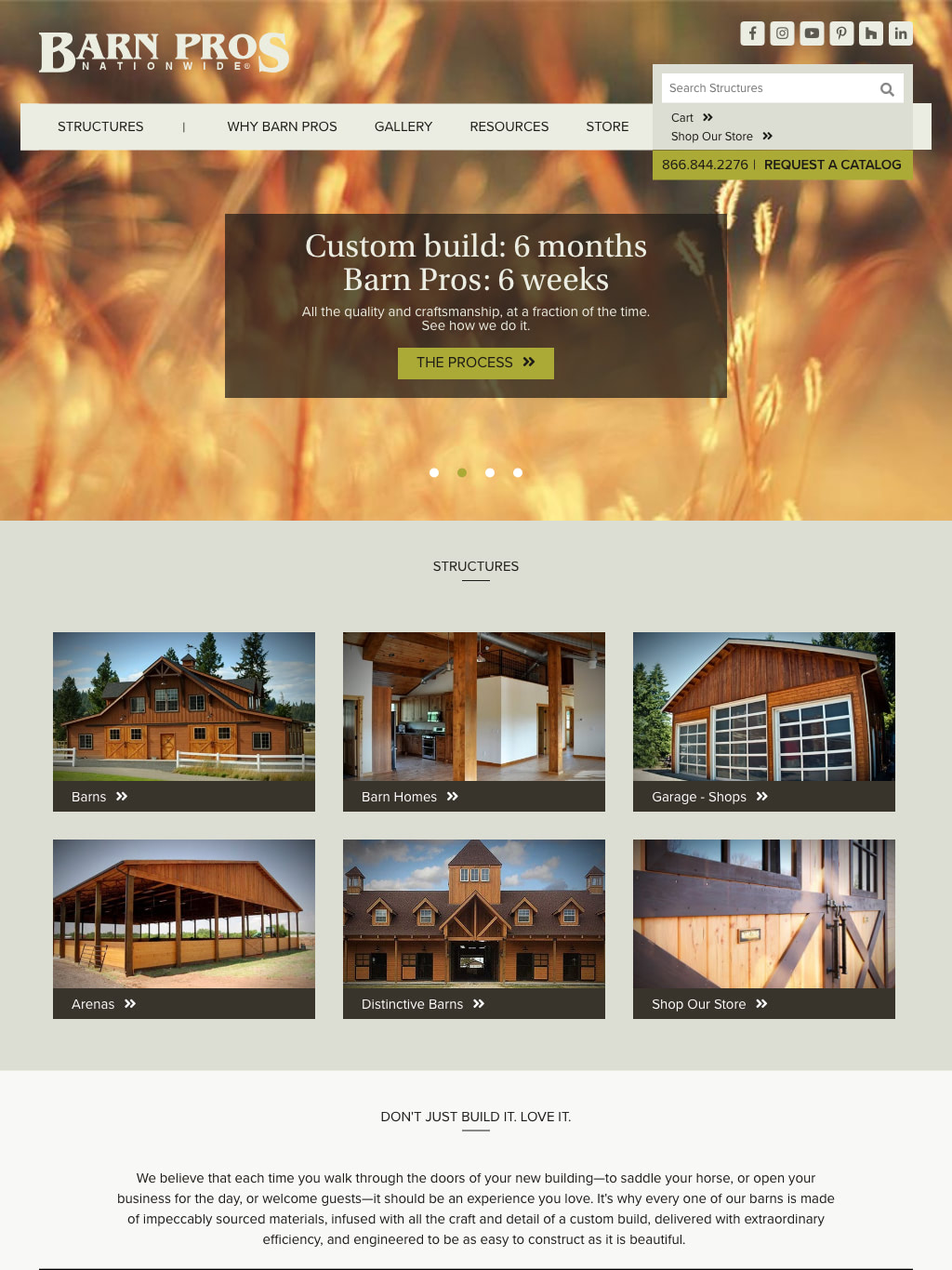 Barn Pros Tablet Website Design by Efinitytech Seattle