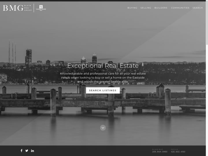 Blair Mus Group Website Design by Efinitytech Seattle