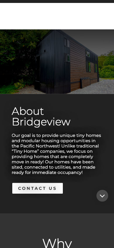 BVTinyHomes Mobile Website Design by Efinitytech Seattle