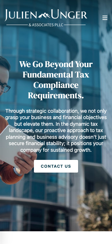 Julien Unger & Associates PLLC Mobile Website Design by Efinitytech Seattle