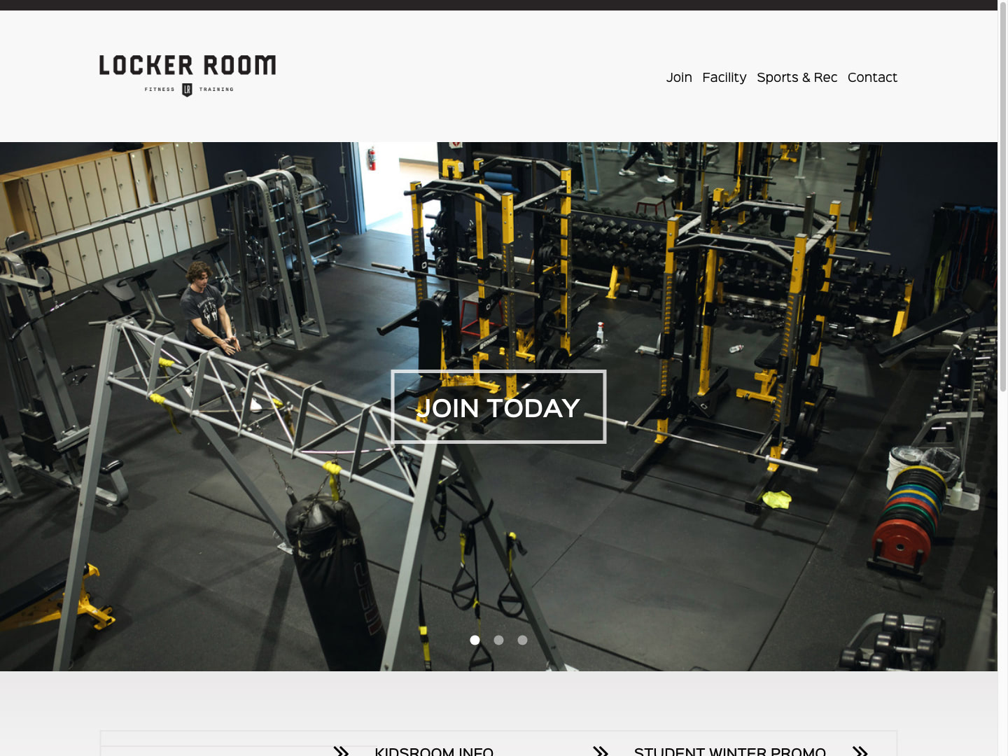 Lockerroom Fitness Website Design by Efinitytech Seattle