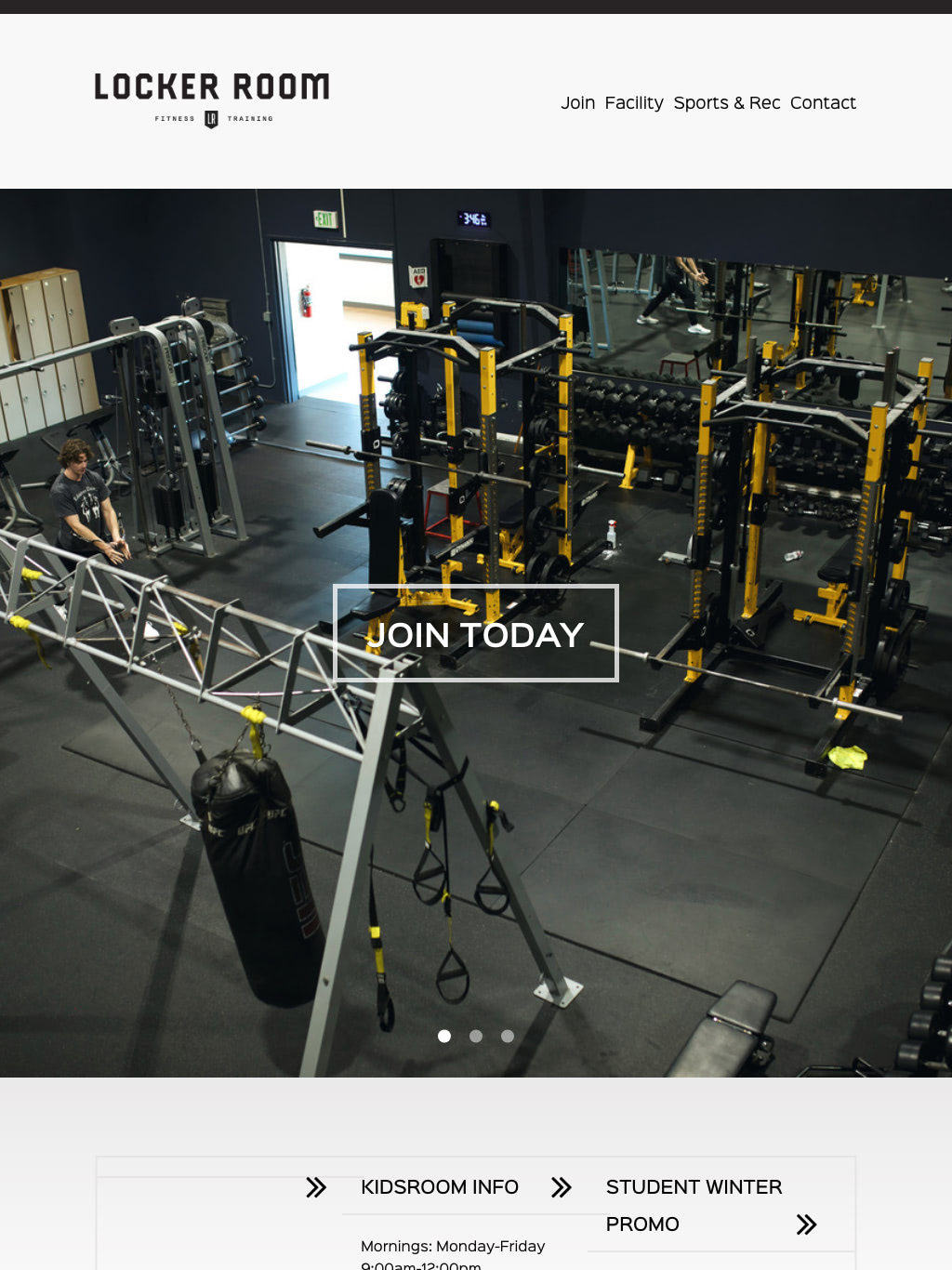 Lockerroom Fitness Tablet Website Design by Efinitytech Seattle