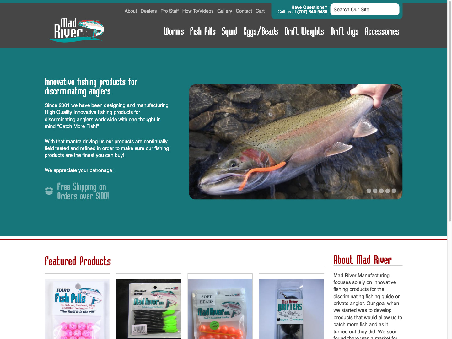 Mad River Manufacturing Website Design by Efinitytech Seattle