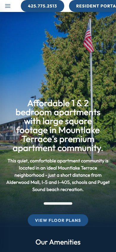 Northern Lights Apartments Mobile Website Design by Efinitytech Seattle