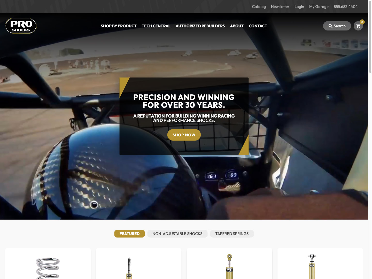 Proshocks Website Design by Efinitytech Seattle