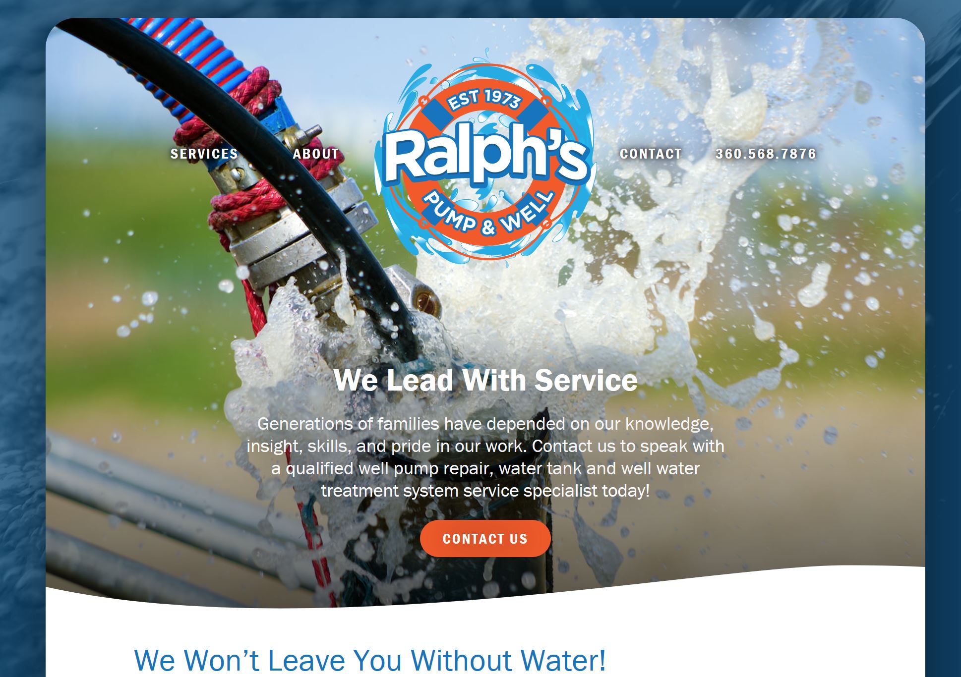 Ralph's Pump Website Design by Efinitytech Seattle