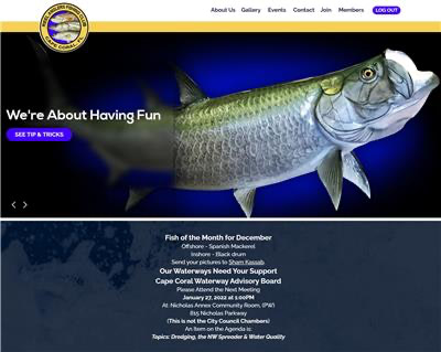 Reel Anglers Fishing Club Website Design by Efinitytech Seattle