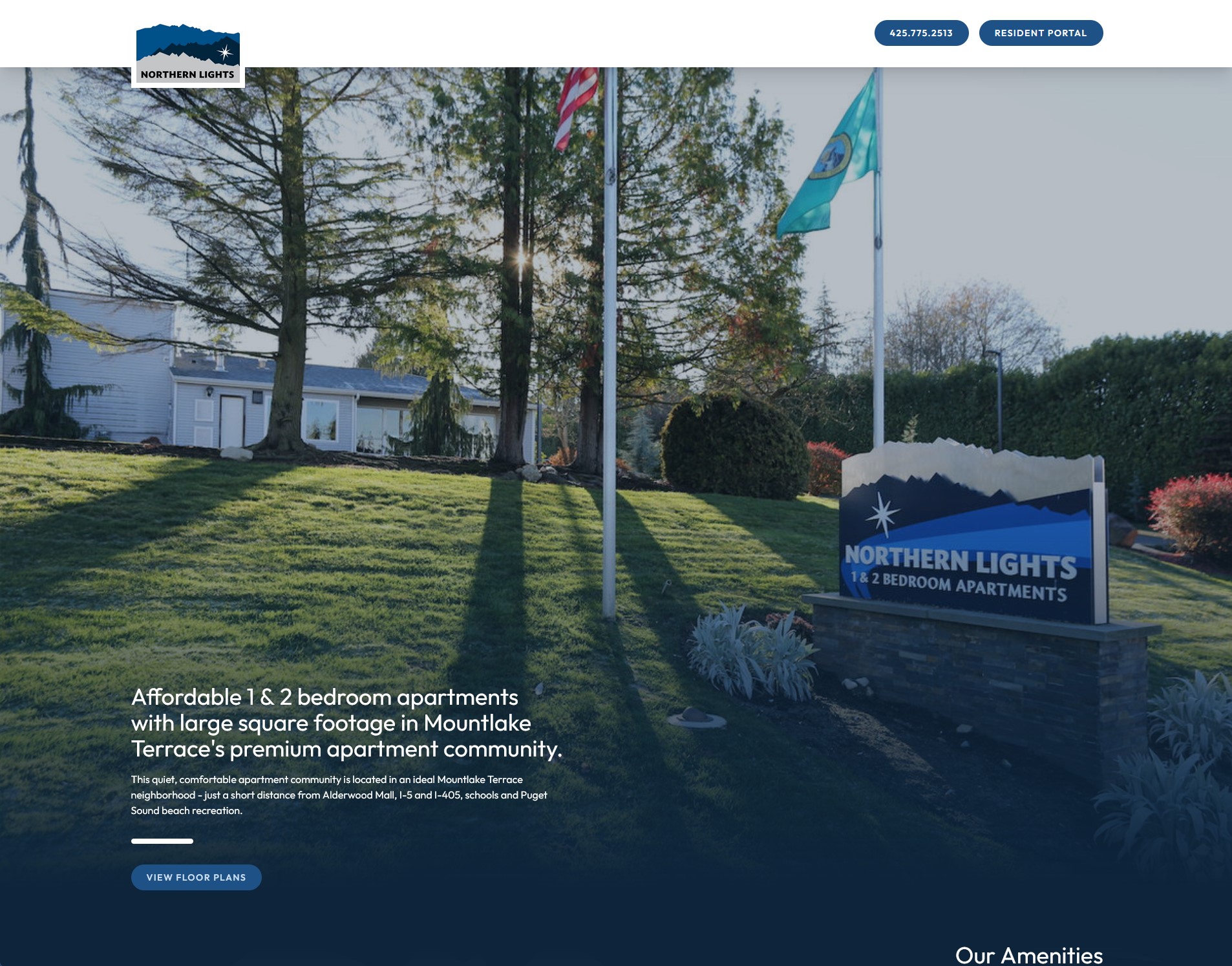 Northern Lights Apartments Website Design by Efinitytech Seattle