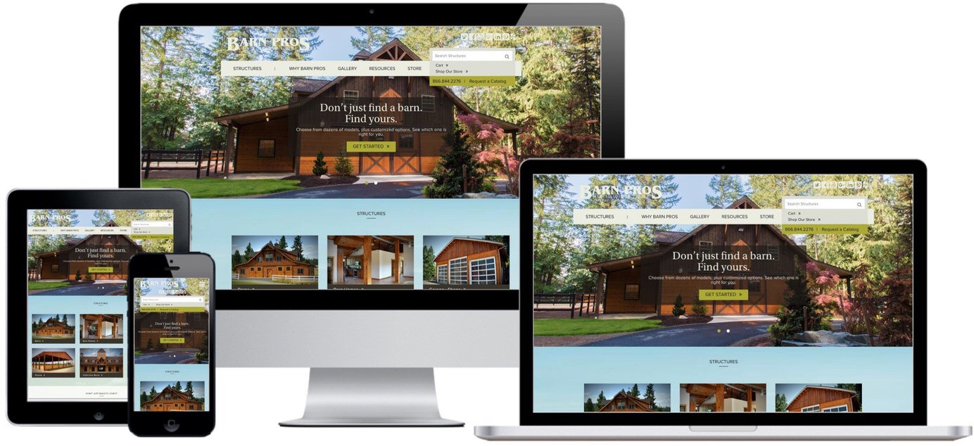 Barn Pros Website Design by Efinitytech Seattle