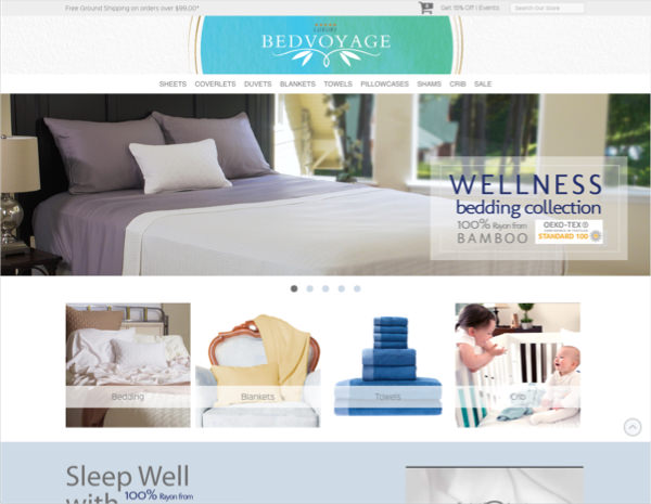 Bed Voyage Website Design by Efinitytech Seattle