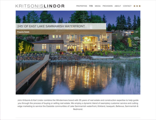Kritsonis & Lindor Website Design by Efinitytech Seattle