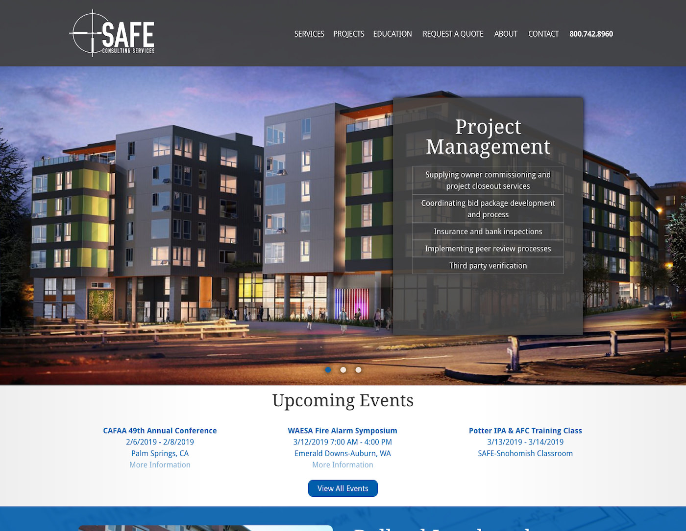 SafeConsulting.biz Website Design by Efinitytech Seattle