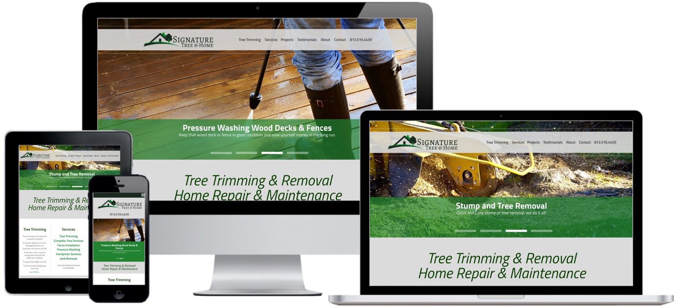 Signature Tree & Home Website Design by Efinitytech Seattle
