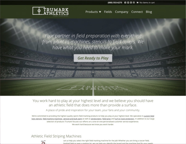 Trumark Athletics Website Design by Efinitytech Seattle