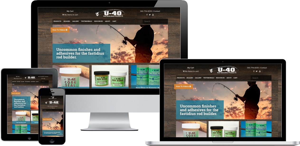 U-40 Rod Building Products Website Design by Efinitytech Seattle